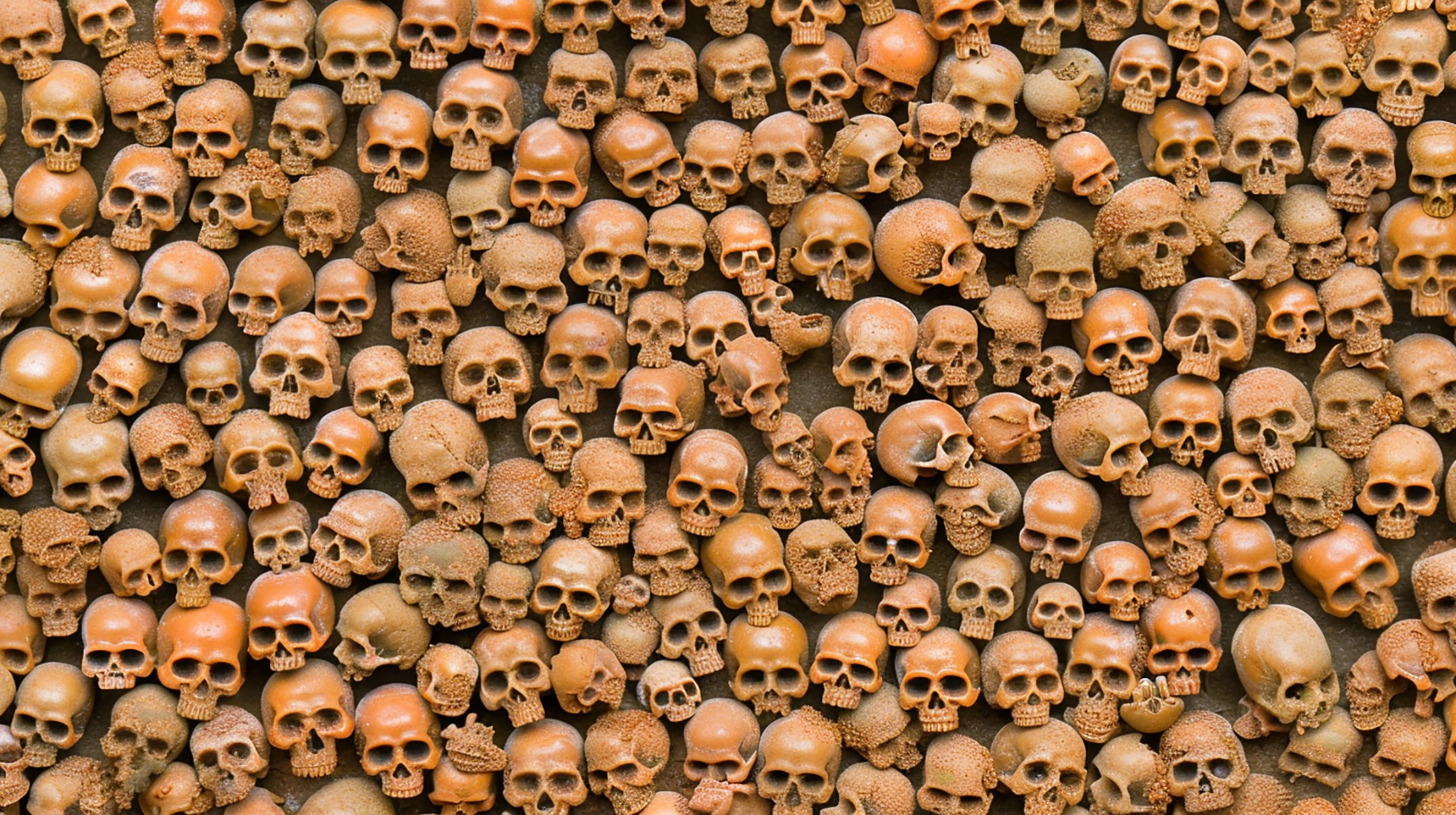 Grinning Skull in 8K Resolution Wallpaper