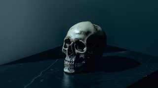 Ultra HD Digital Skull Render Wallpaper