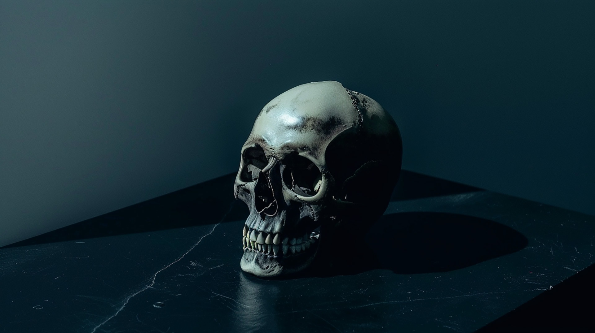 Ultra HD Digital Skull Render Wallpaper