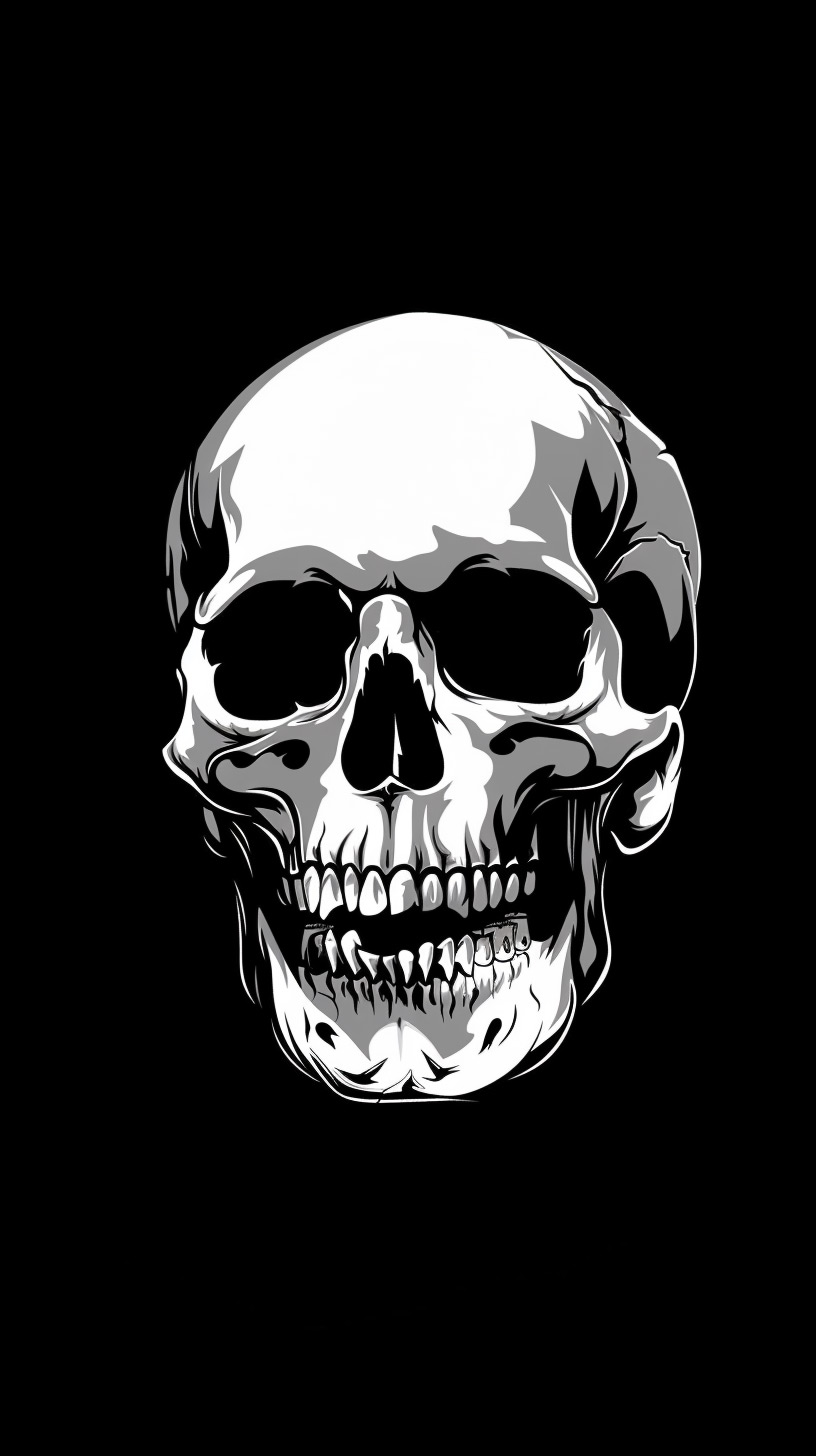 Vintage Skull Mobile Wallpaper