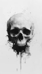 Tribal Skull Mobile Background