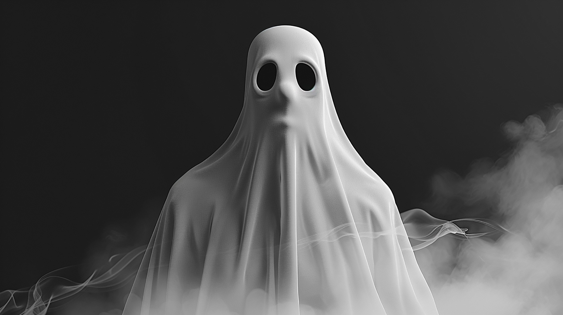 Unsettling Spooky Ghost Face for Desktop Background