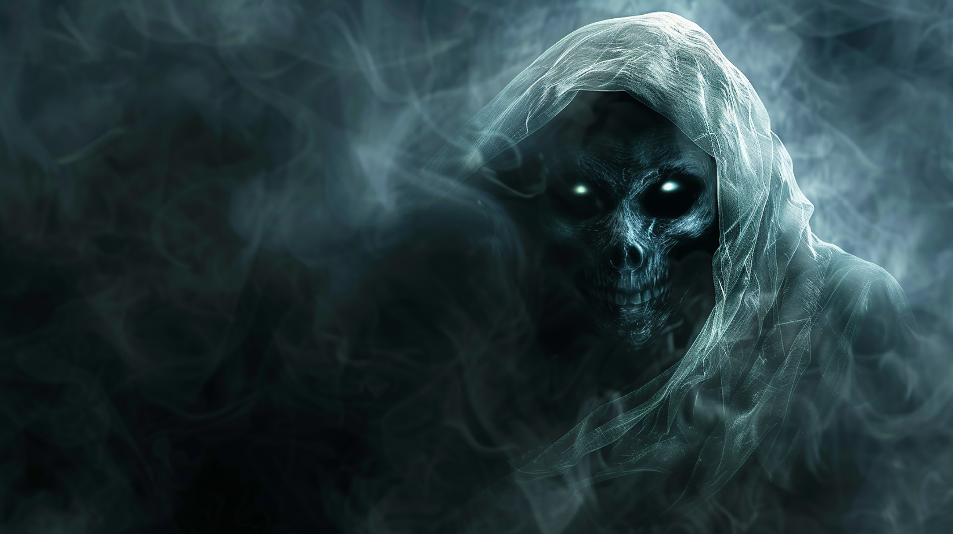 Spooky Ghost Face for HD Desktop Wallpaper