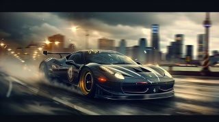 Sport AI Supercar Illustration Wallpaper: HD