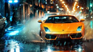 Free Ultra HD Supercar in the Street Wallpaper Download