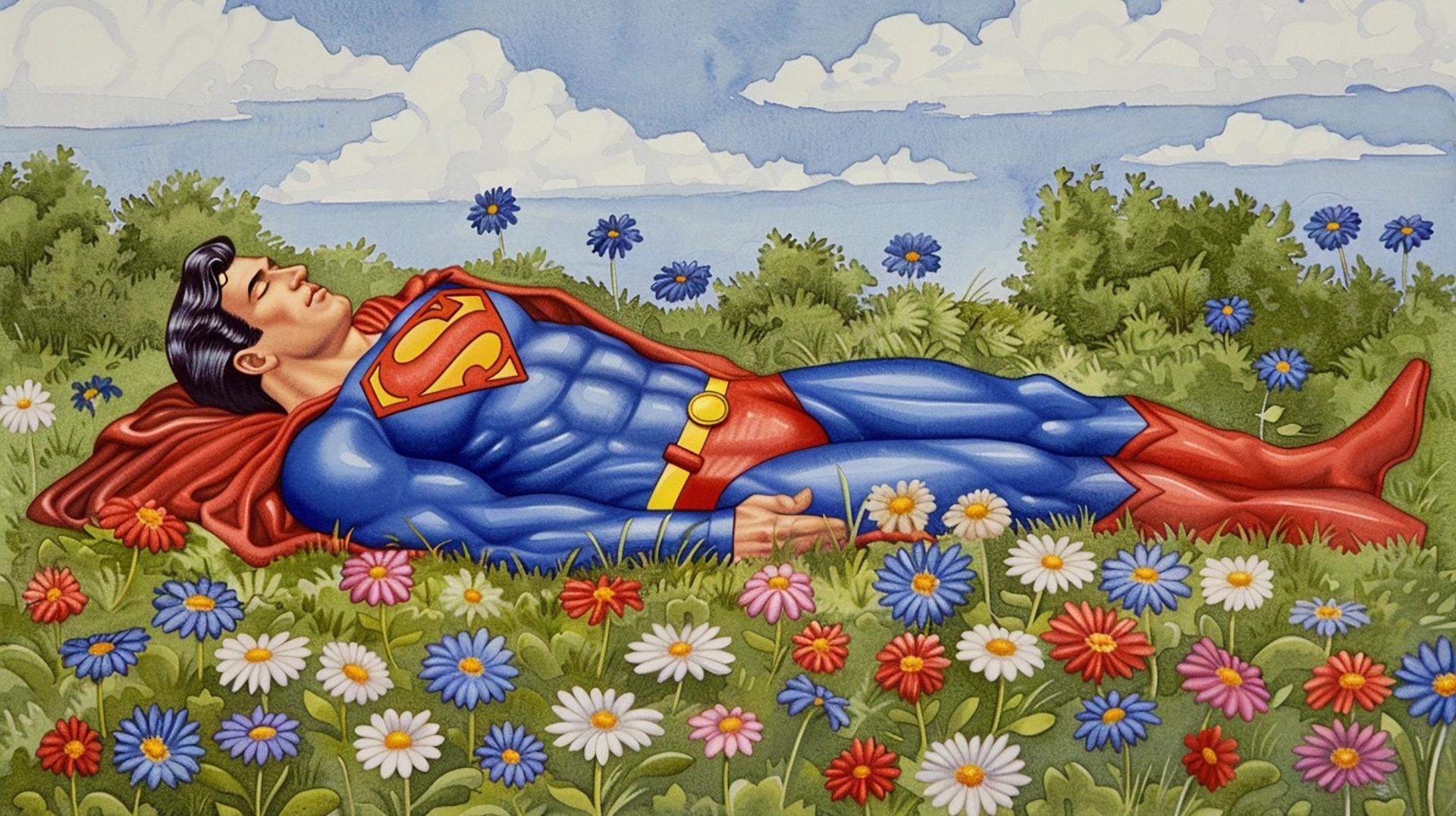 Heroic Poses: Superman High-Resolution Wallpapers