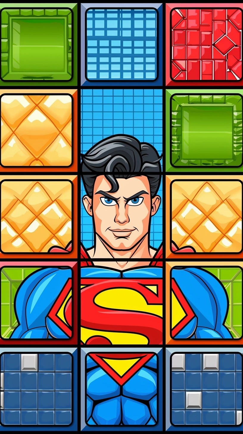Superman in Action: Dynamic Pose Mobile Wallpaper for Samsung Galaxy