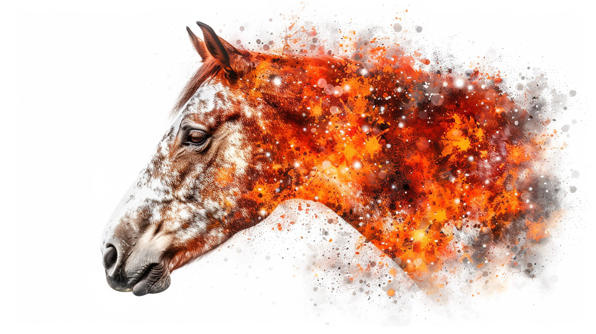 Soft Brush Horse Herd: AI-Enhanced 8k Wallpaper