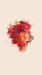 Vibrant Oil Painting of a Lion