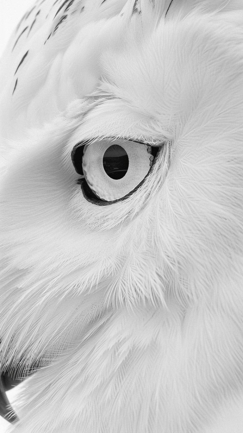 Ultra HD White Owl Wallpaper for Samsung Devices