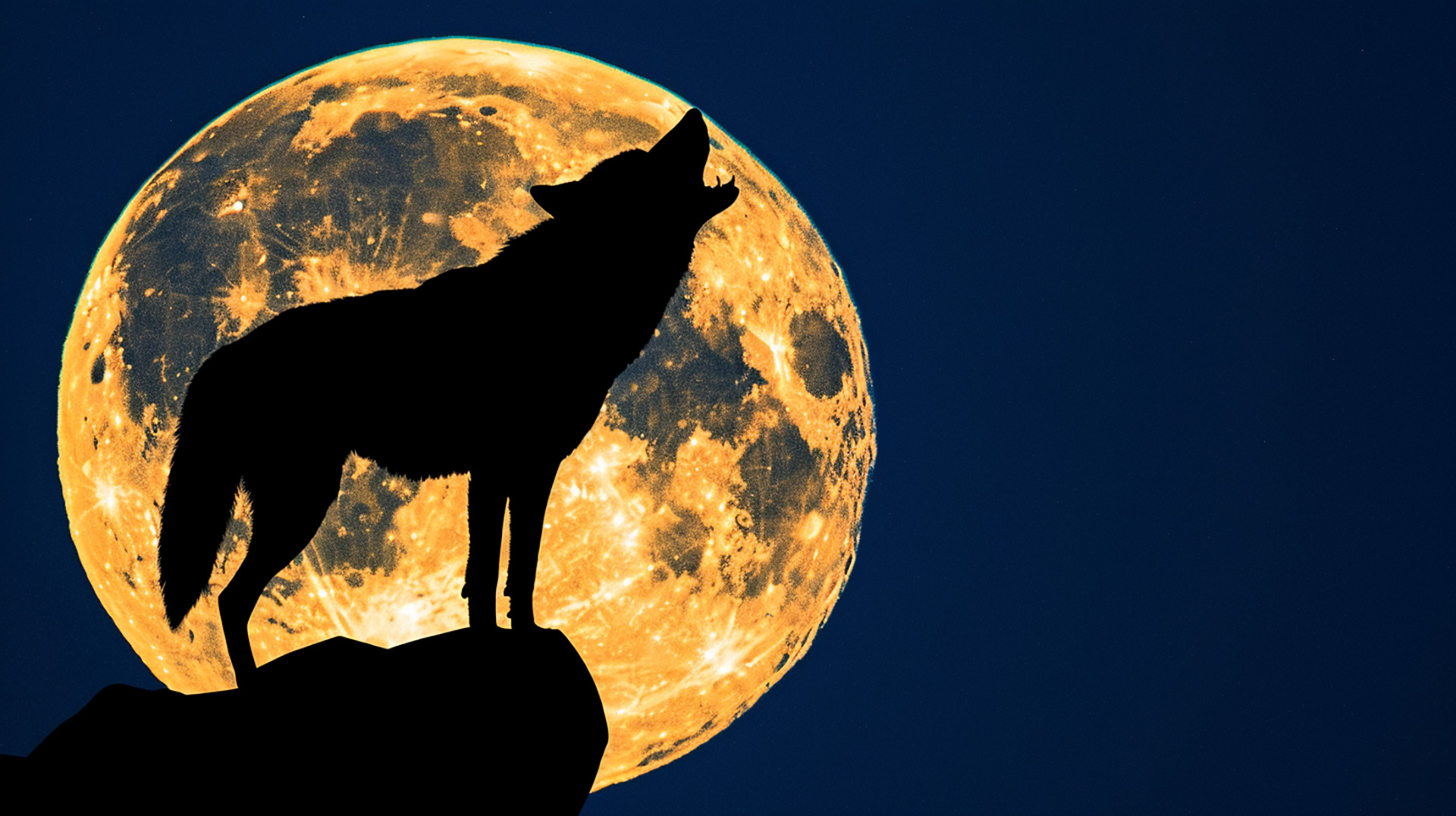 Silent Howl: Wolf Under Moonlight HD Pics