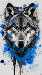 Wolf Pack with Full Moon HD Background