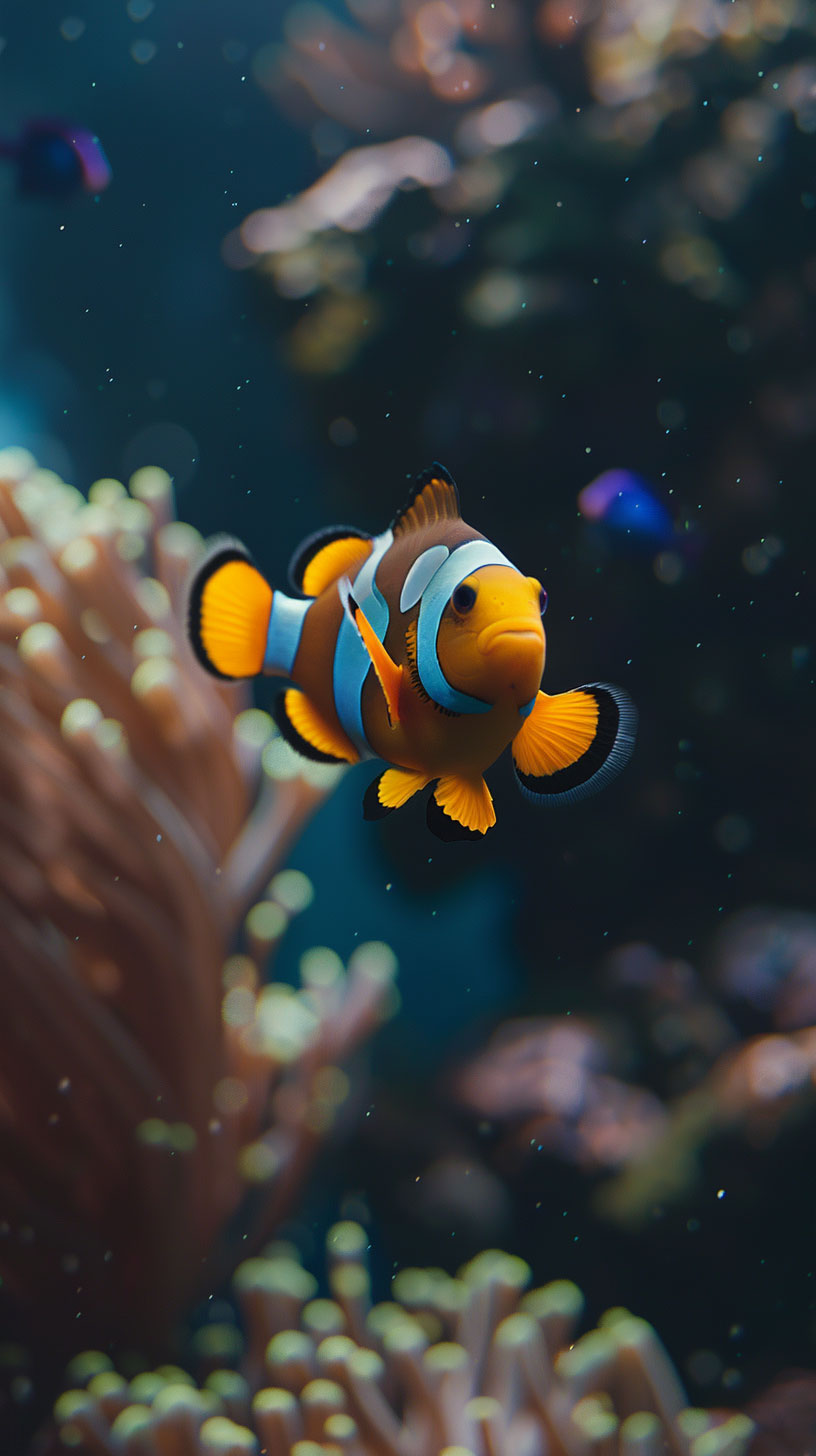 Futuristic 3D Fish Wallpaper for Android