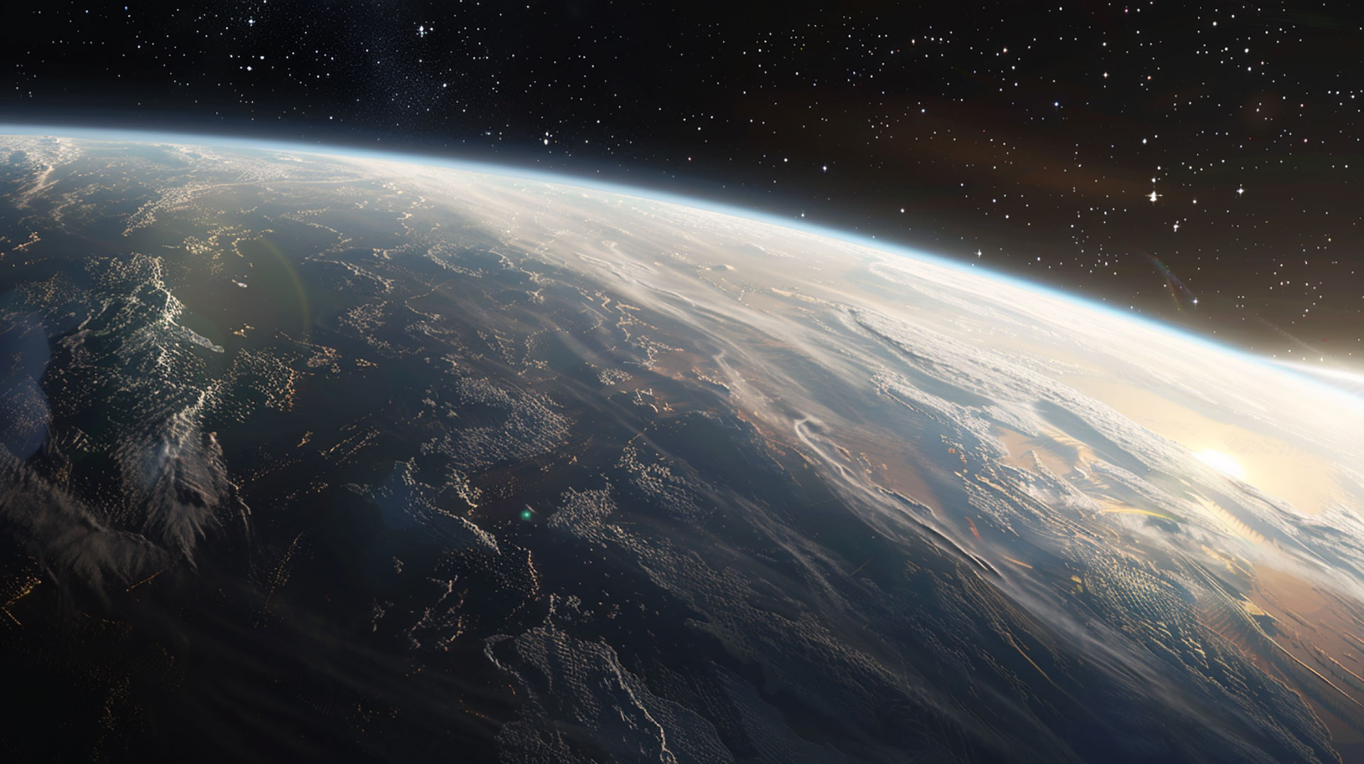 Planetary Clarity: 4K Earth Digital Wallpaper