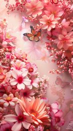 Serene Butterfly Lock Screen Wallpaper