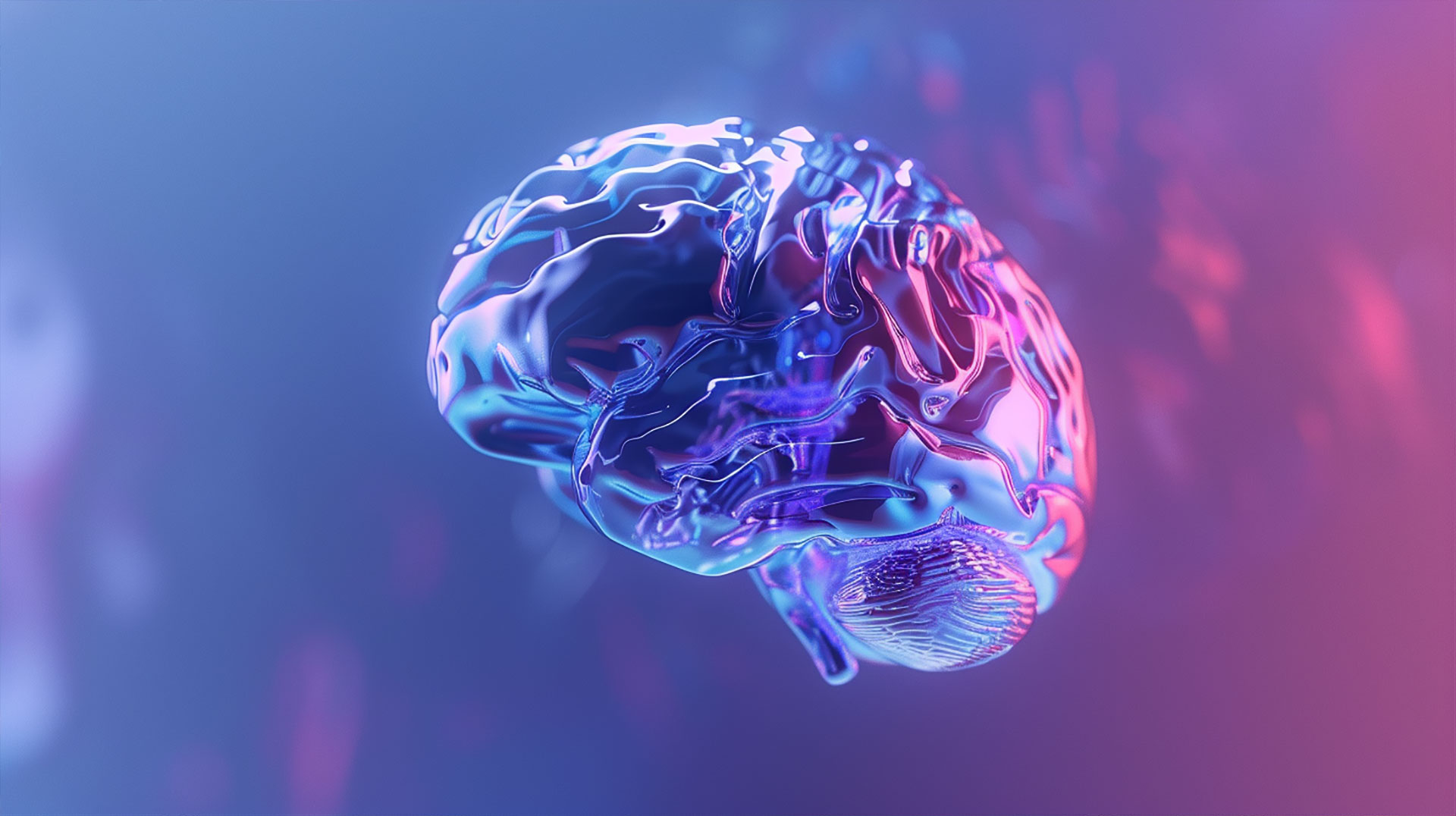 Aesthetic Abstract Brain Digital Background