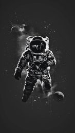 Enigmatic Astronaut Wallpaper for iPhone: HD Quality