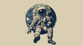 Ultra HD Aesthetic Astronaut Desktop Wallpaper: Free Download