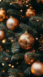 Aesthetic Christmas Tree iPhone Wallpaper