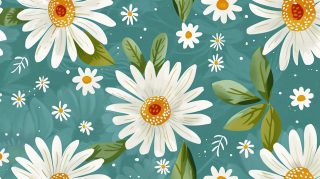 Serene Daisy AI Desktop Delights