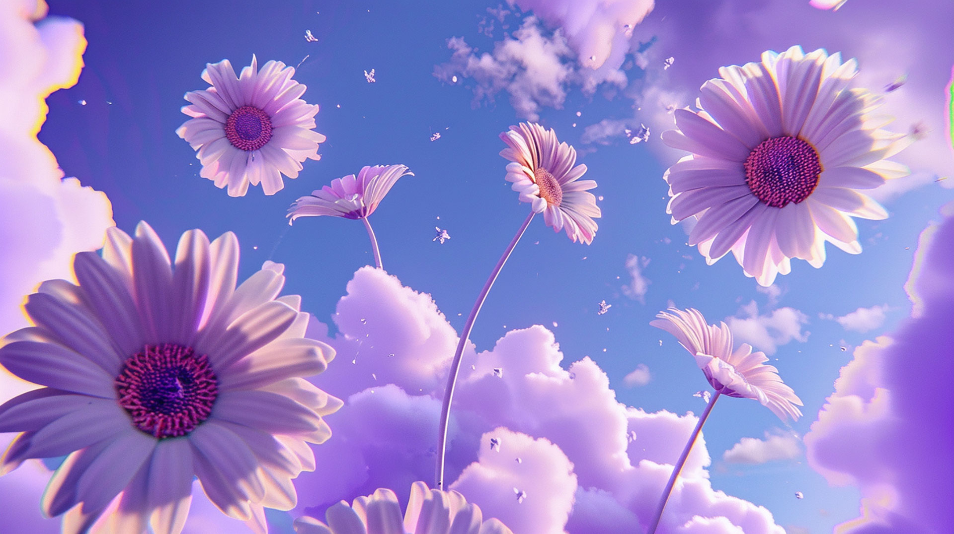 Tranquil Daisy AI Desktop Serenity