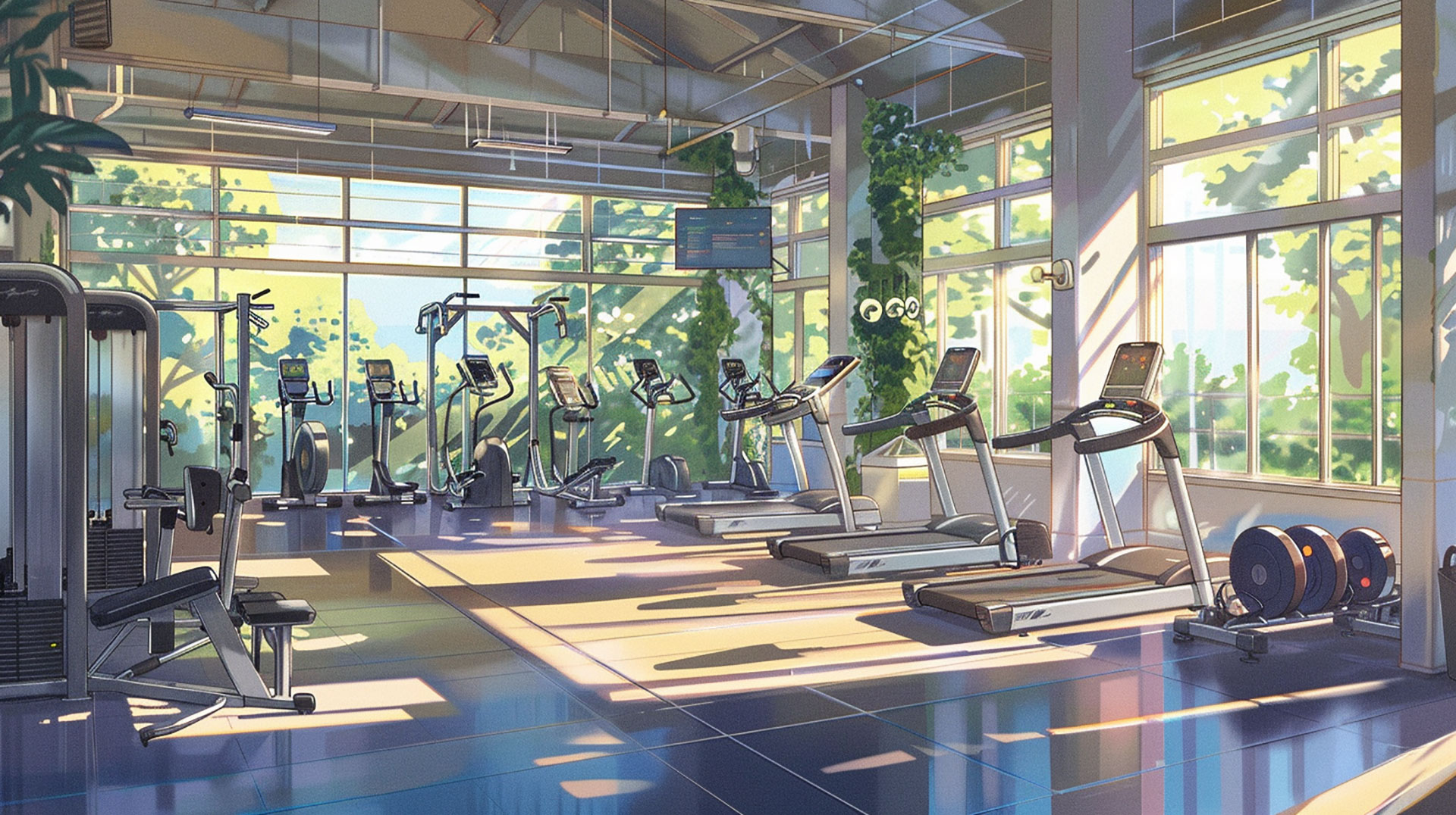 Inspiring Aesthetic Gym Image for Desktop