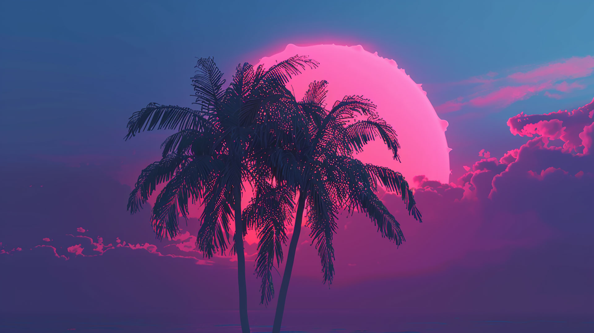 Sophisticated Palm Tree AI Image in 4K