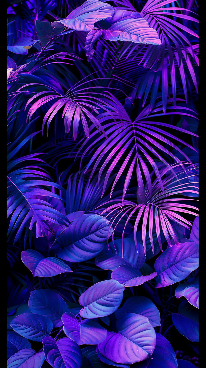 Contemporary Palm Tree AI Wallpaper for Huawei