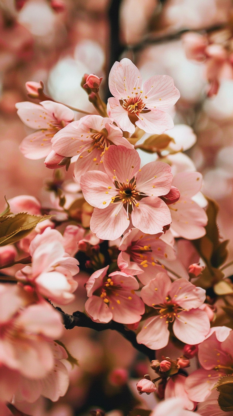 Stunning 4K Anime Cherry Blossom Phone Wallpaper