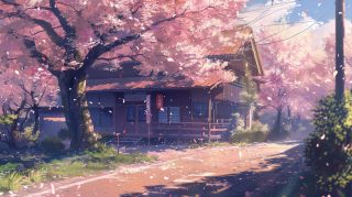 Beautiful Aesthetic Anime Cherry Blossom Wallpapers