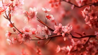 Best Aesthetic Cherry Blossom AI Desktop HD Pics