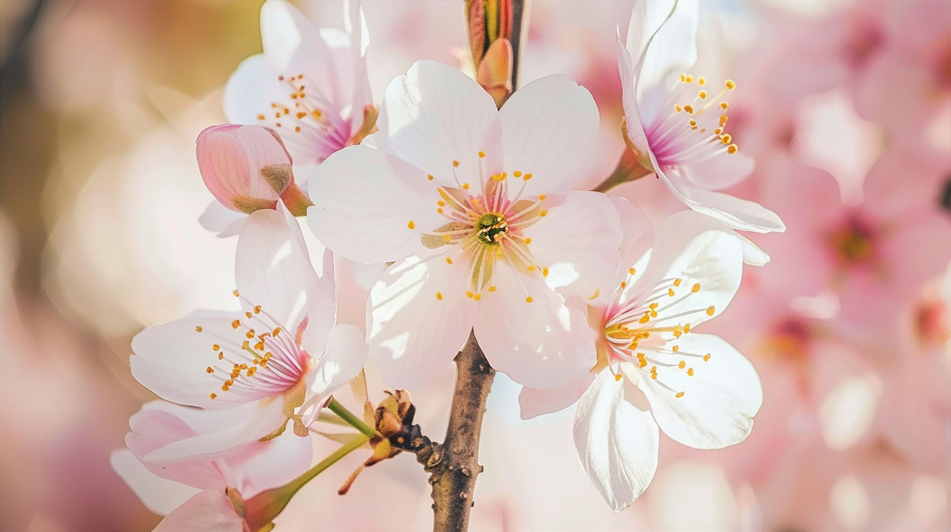 Stunning 8K Aesthetic Cherry Blossom AI Desktop Wallpaper