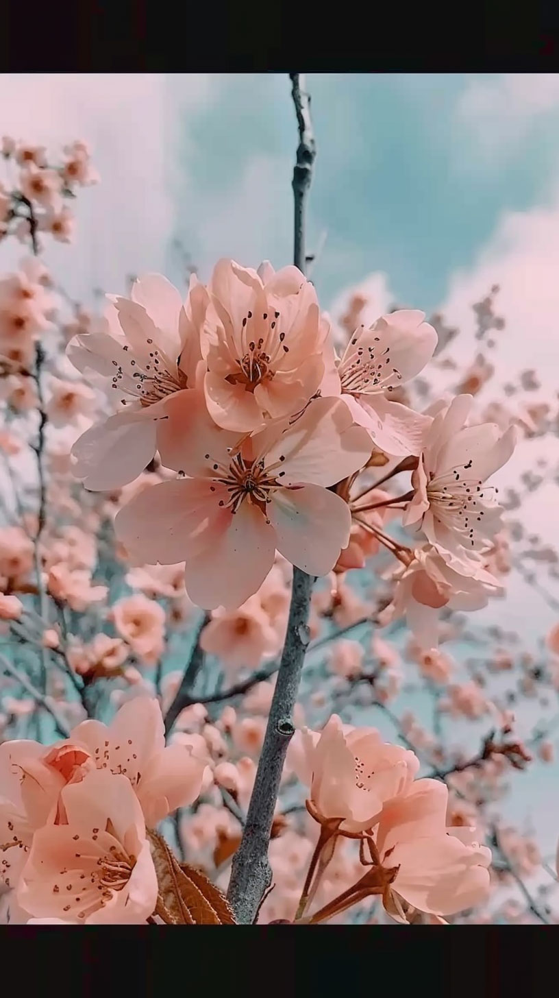 Beautiful Aesthetic Cherry Blossom iPhone Wallpaper