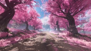 High-Quality Cherry Blossom Aesthetic Laptop Backgrounds