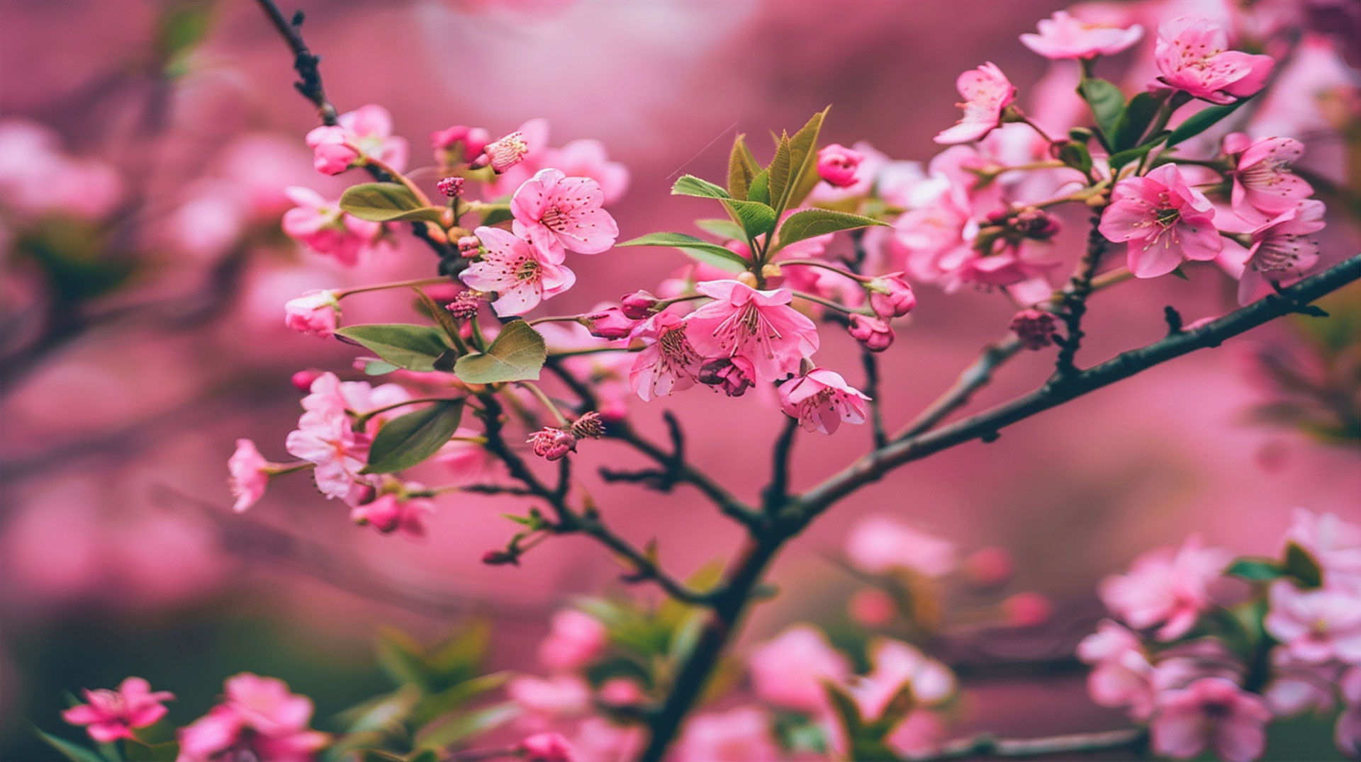 Cherry Blossom Aesthetic Wallpapers for Laptop 1920x1080