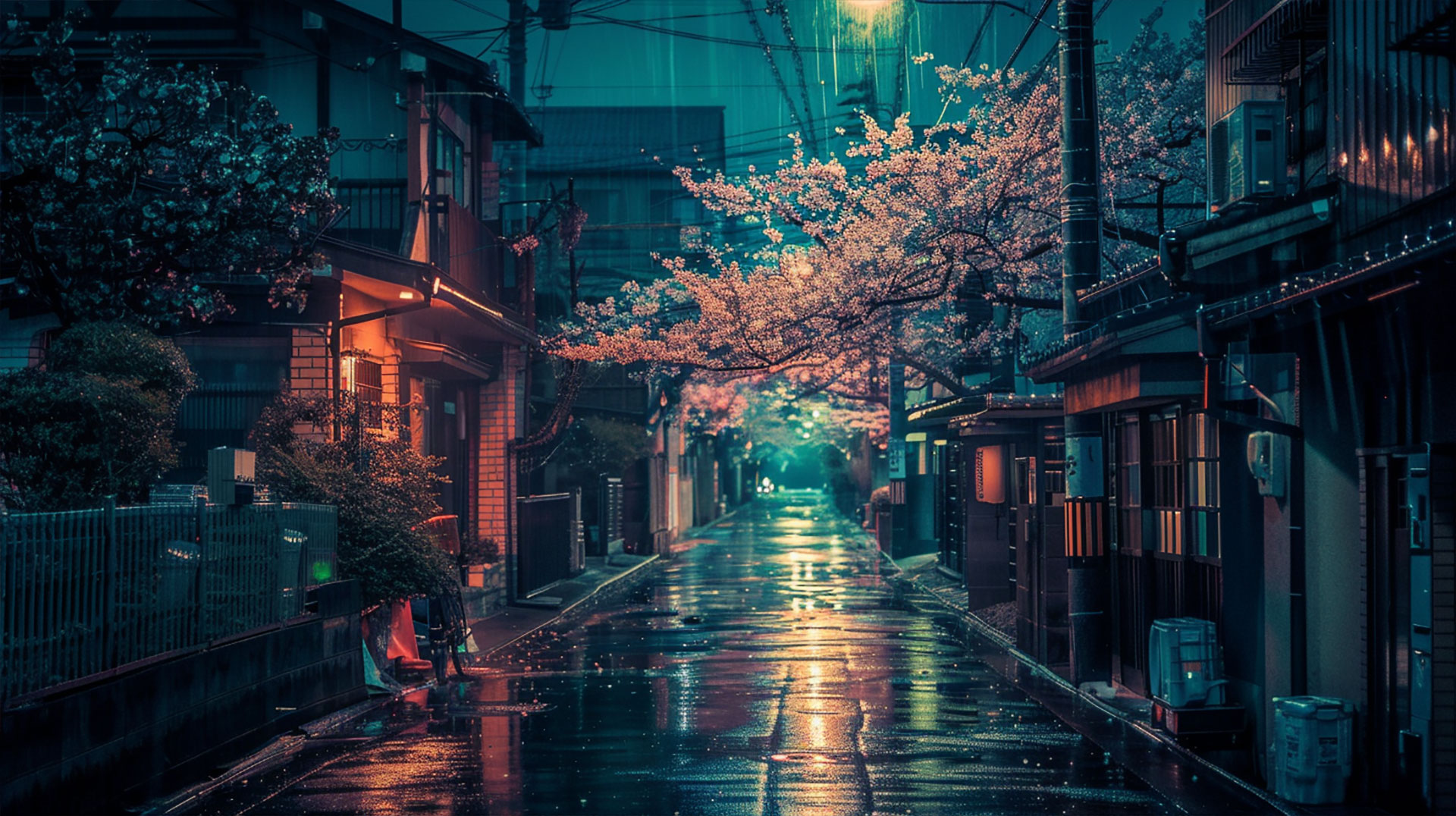 Download Japanese Cherry Blossom Nighttime Wallpapers