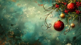 HD Aesthetic Vintage Christmas Desktop Images 16:9