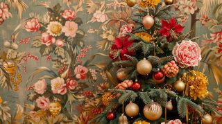 Free HD Aesthetic Vintage Christmas Desktop Wallpaper