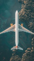 Ultra HD Airplane AI Mobile Background for iPhone