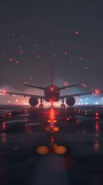 4K Airplane AI Mobile Background for iPhone