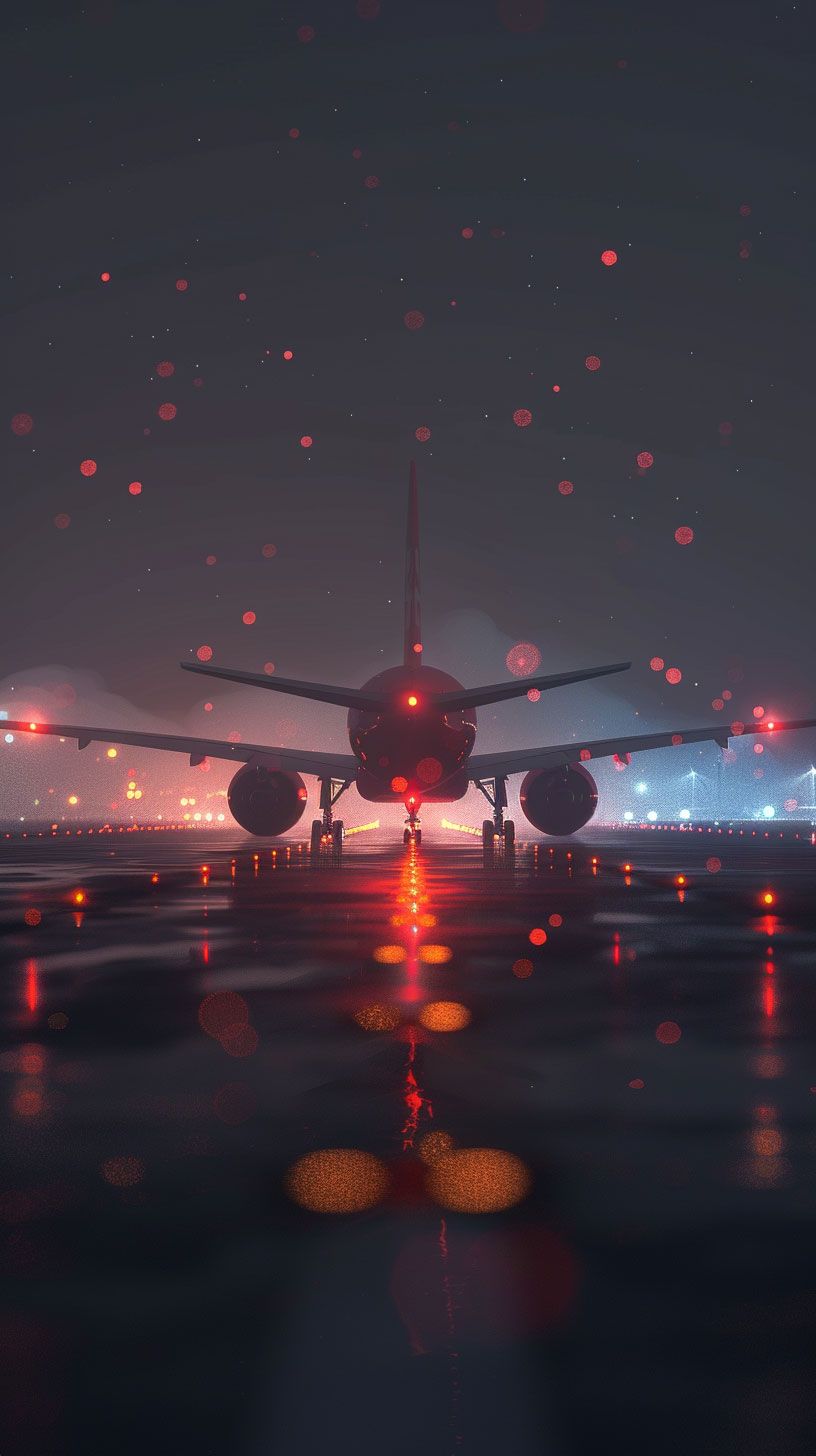 4K Airplane AI Mobile Background for iPhone