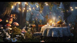 High-Resolution Alice in Wonderland 3D Image