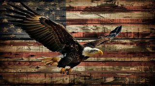 Proud Patriot: American Eagle Digital Wallpaper