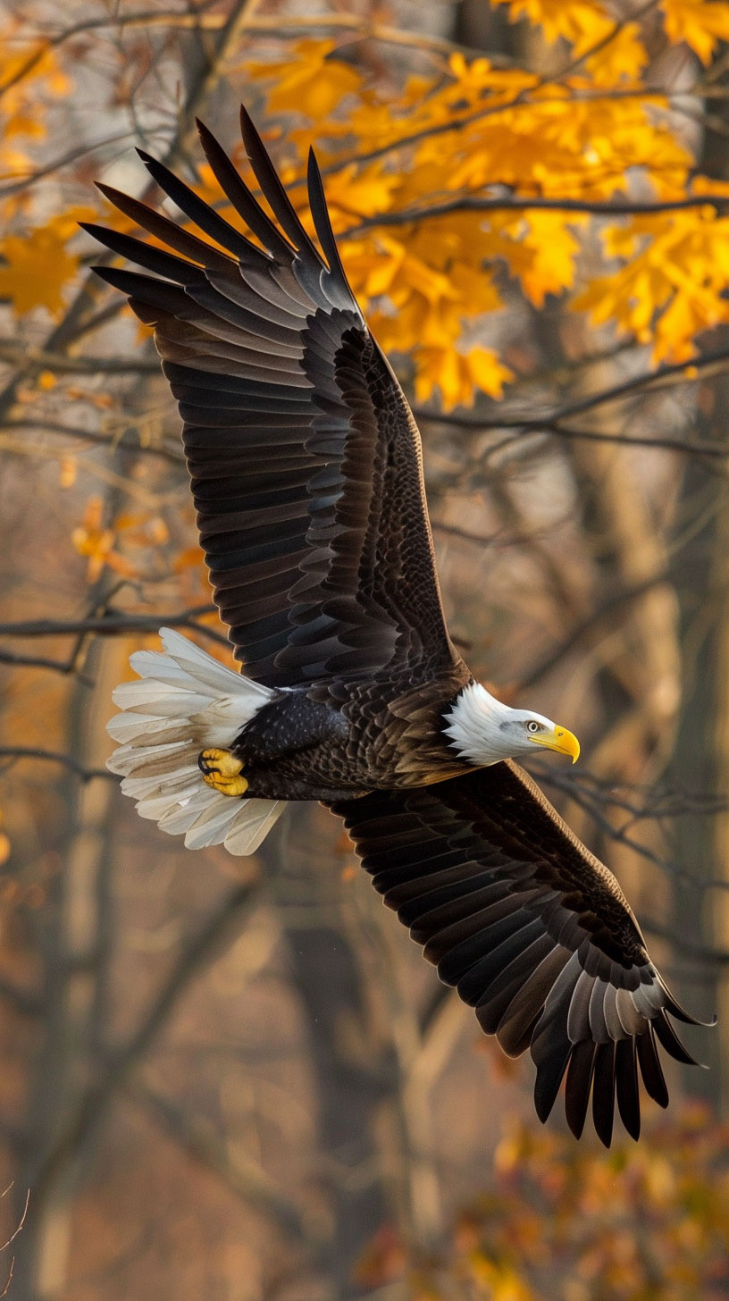 Patriotic Pride: American Eagle Mobile Wallpaper