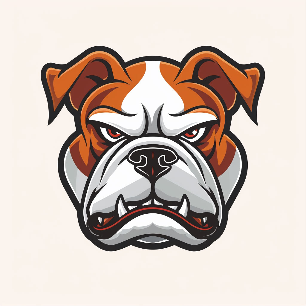 High-Resolution Angry Bulldog Logo for Fierce Branding