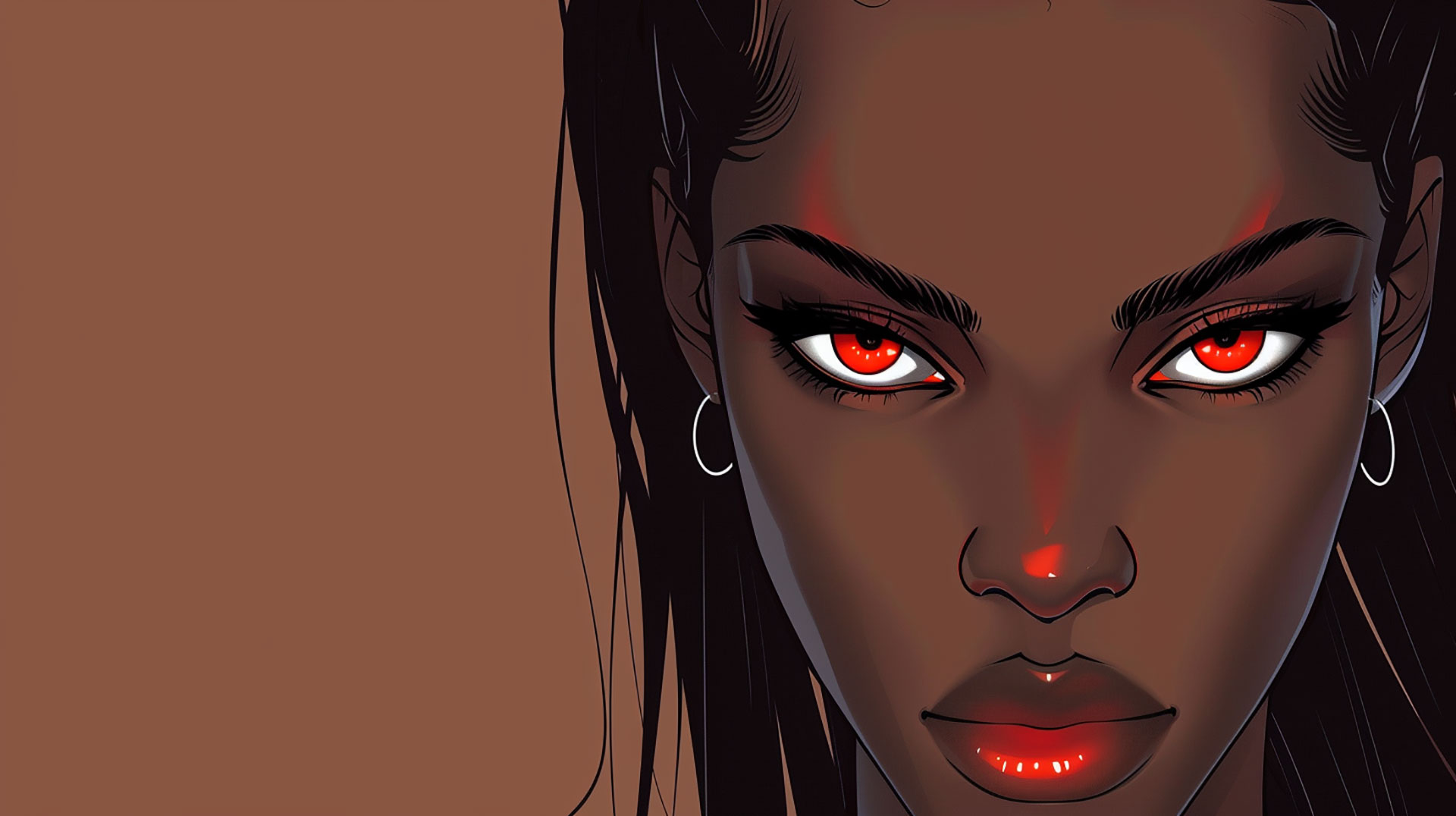 HD Anime Black Girl Image for Desktop Background