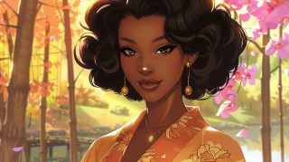 Beautiful 1920x1080 Anime Black Girl Desktop Background