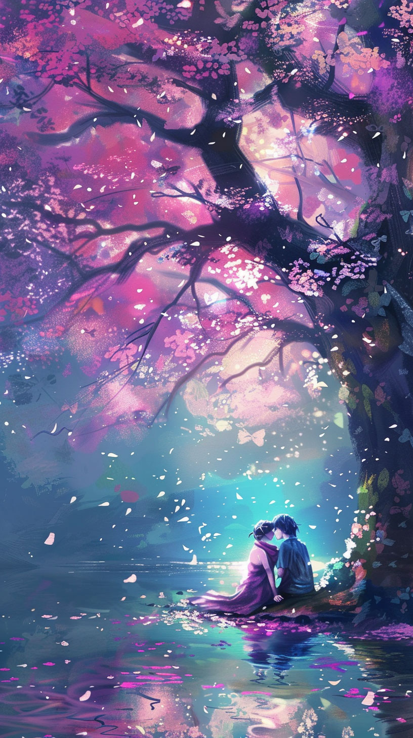 Cute Anime Couple iPhone Wallpaper: HD Collection