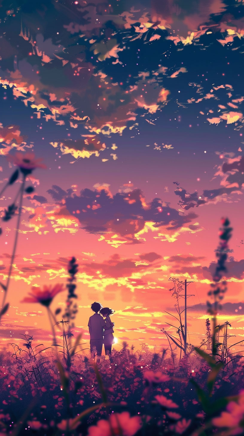 Stunning Anime Couple iPhone Wallpaper: Ultra HD