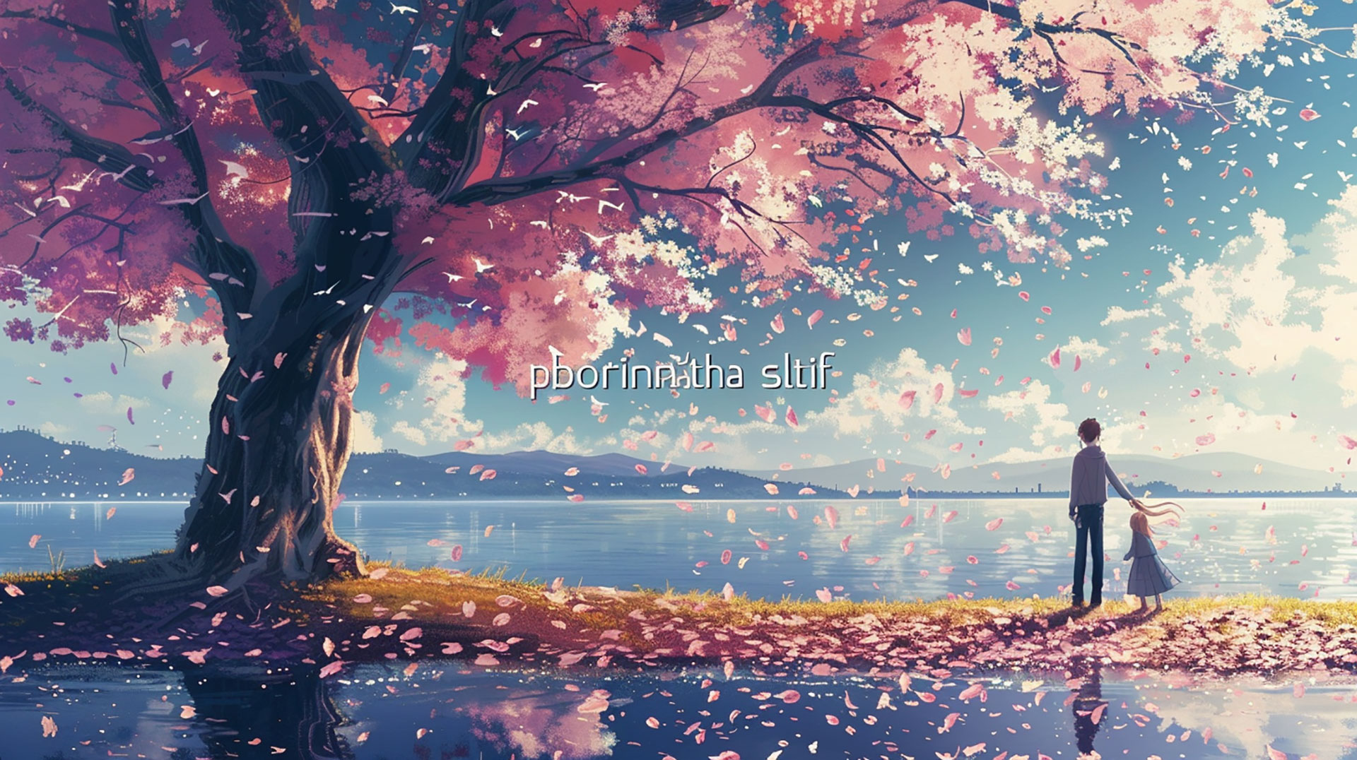 Cute Anime Couple AI Wallpaper: Romantic Scenes